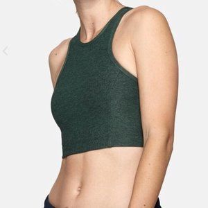 Outdoor Voices Athena Forest Green Crop Top Bra